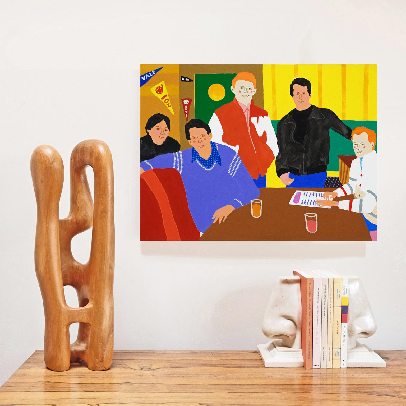 British 'Happy Days' Portrait Painting by Alan Fears Pop Art For Sale