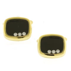 Happy Diamond Cufflinks by Chopard and Matching Shirt Studs By Mayor