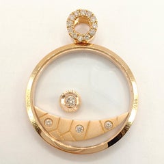 Happy Diamonds Dune & Moon Pendant Necklace in 18K Rose Gold