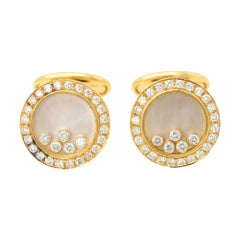 Happy Diamonds Gold Cufflinks 18k Yellow Gold