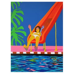 ''Happy Ending'' Porträtgemälde von Alan Fears Pop Art