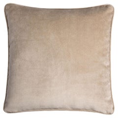 Happy Frame Gray Velvet Square Cushion