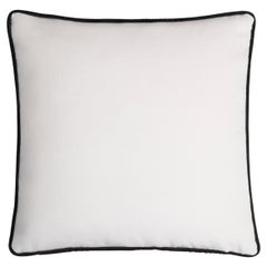 Happy Frame Velluto bianco con cornice nera