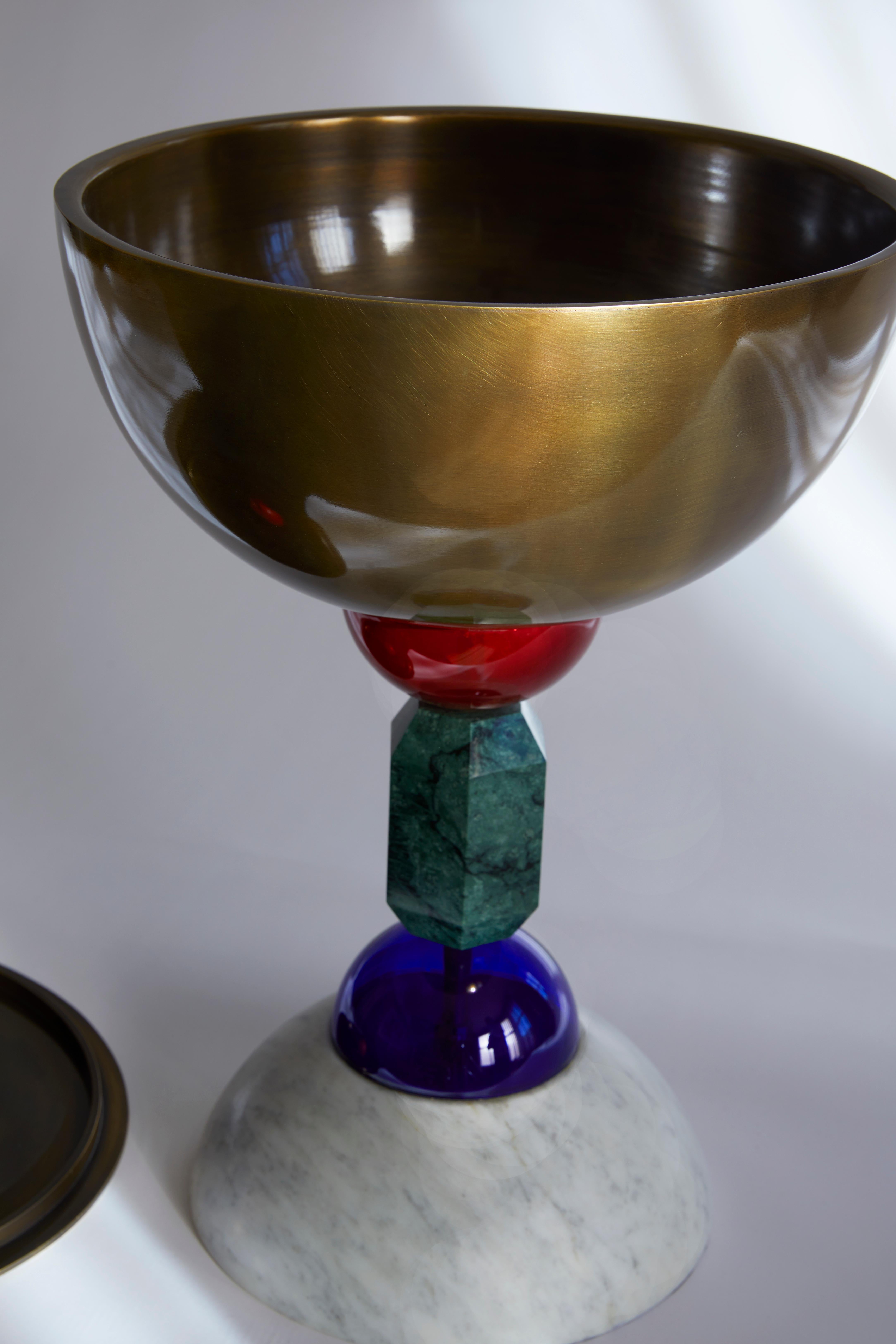 Modern Contemporary Handcrafted Chalice, Pop Art Sculptural Vessel by BelBar Studio  For Sale