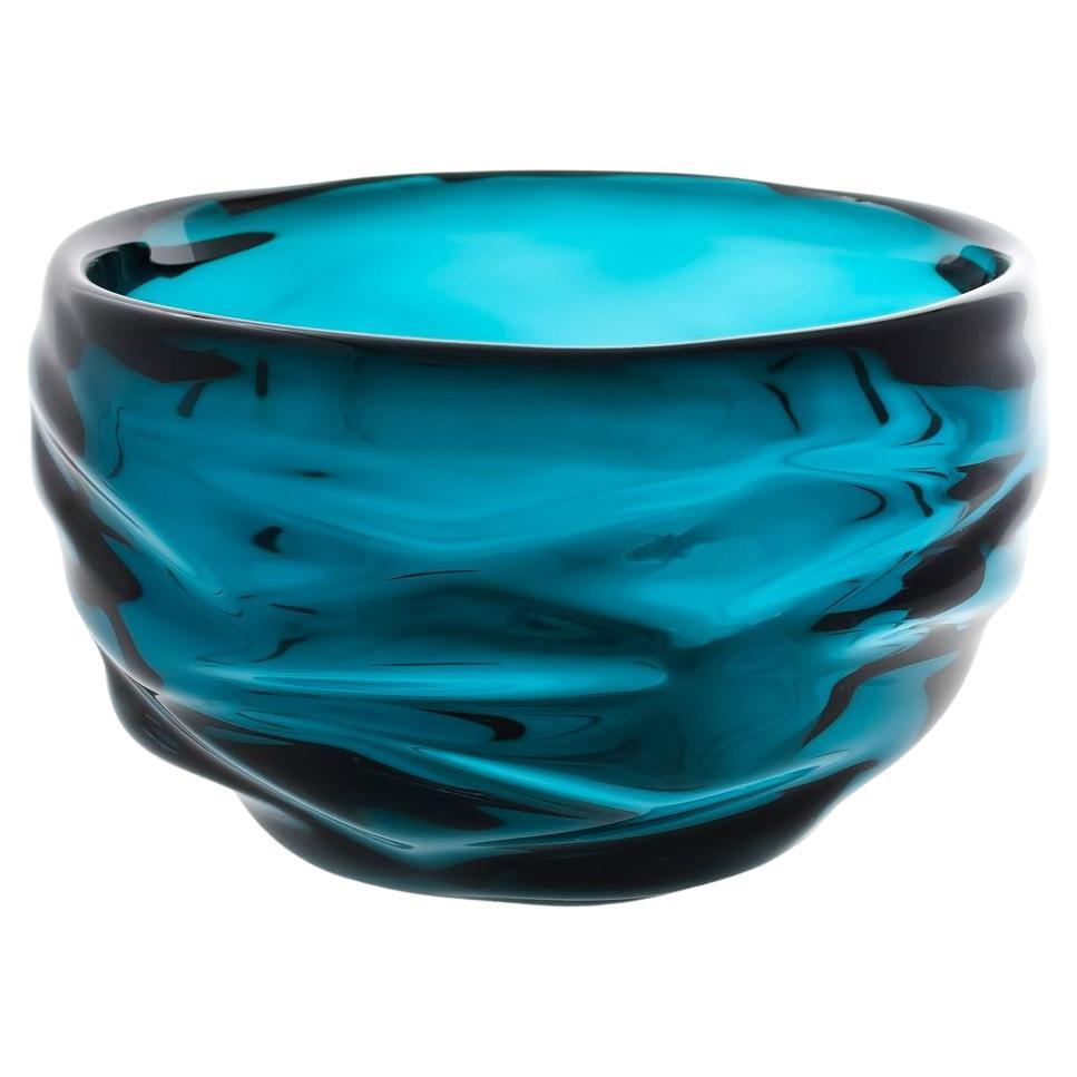 Happy Lagoon Bowl, Hand Blown Glass - Made to Order For Sale