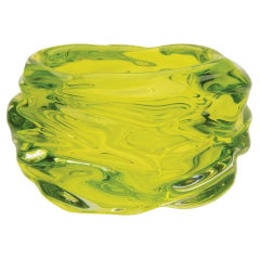 Happy Lime Bowl, Hand Blown Glass - Made to Order