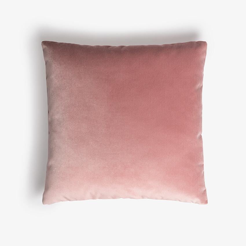 Happy Pillow Samt Teal mit tealfarbenen Fransen (Italienisch) im Angebot
