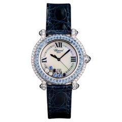 Used Happy Sport Sapphire and Diamond Watch