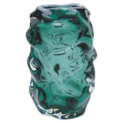 Happy Stahlgraue Zylindervase, mundgeblasenes Glas, auf Bestellung gefertigt