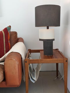 Happy Tears 2-Tier Table Lamp, Elephant & Ivory Glaze with Shade