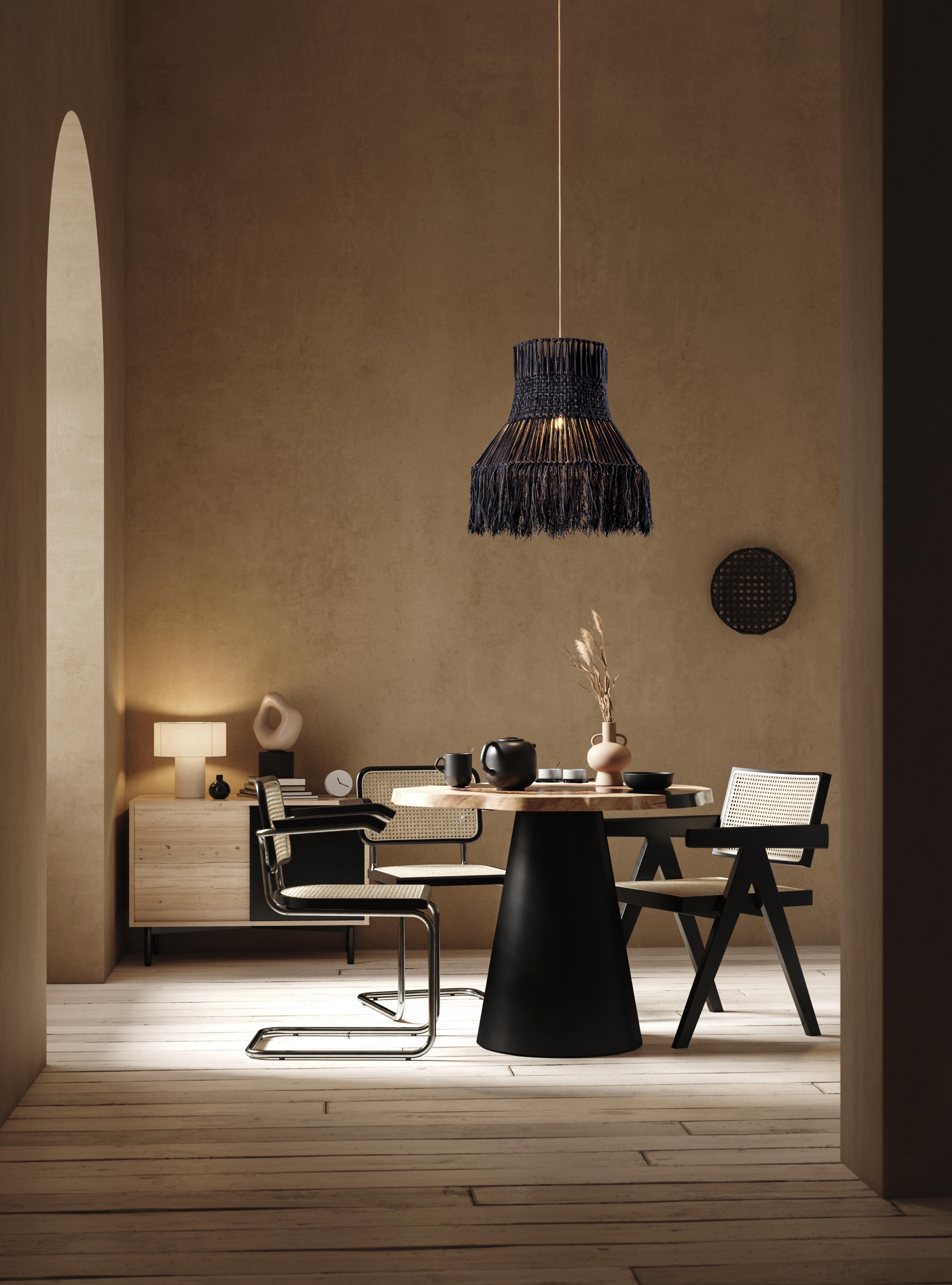 Svedese Lampada a sospensione Happy Waste nera di SKRYTA in vendita