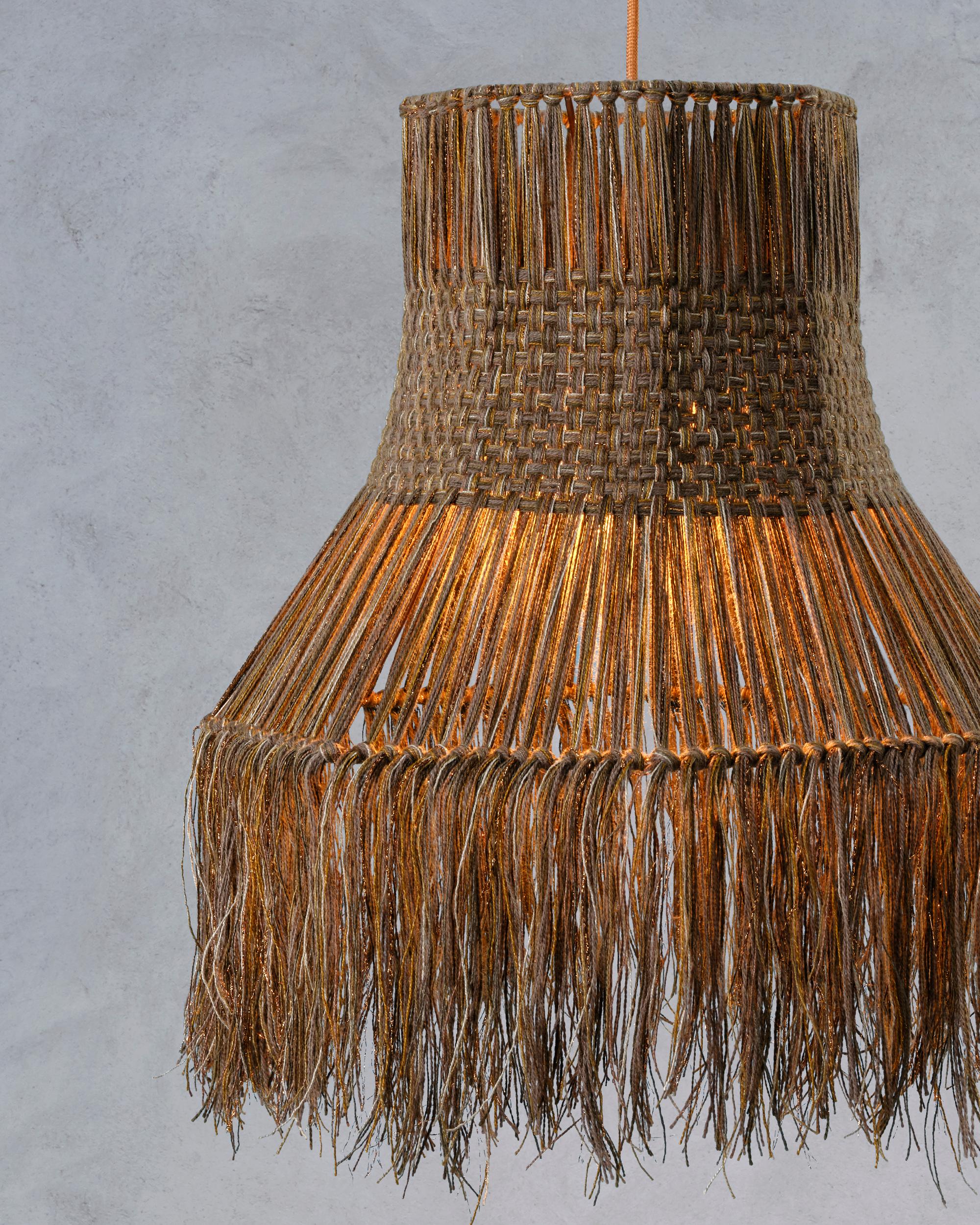 Postmoderno Lampada a sospensione Happy Waste Brown di SKRYTA in vendita