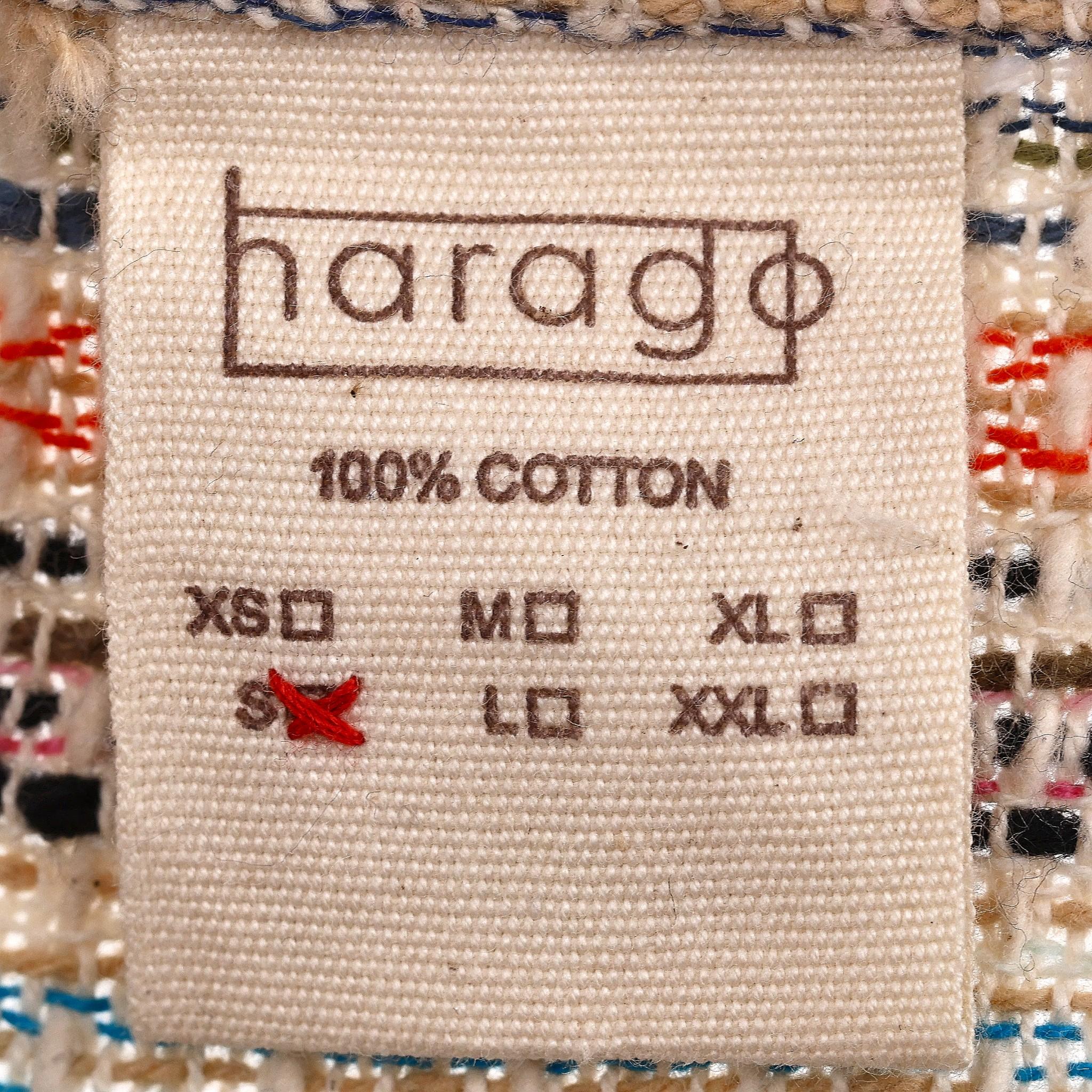 Camicia Harago in cotone intrecciato a righe in vendita 3