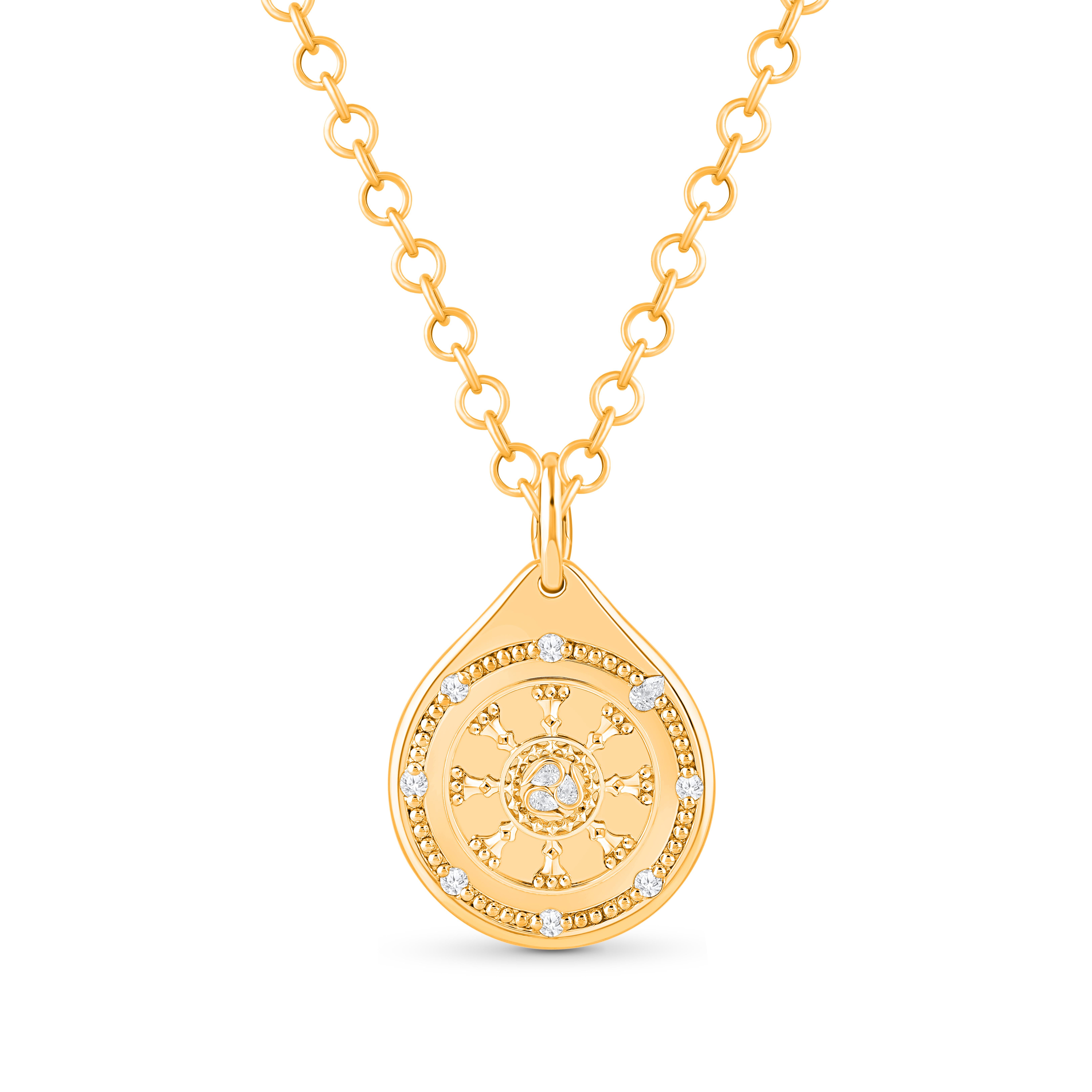 HARAKH 1/3 Diamante incolore Goccia di Gioia Collana Serenità Oro 18 Carati