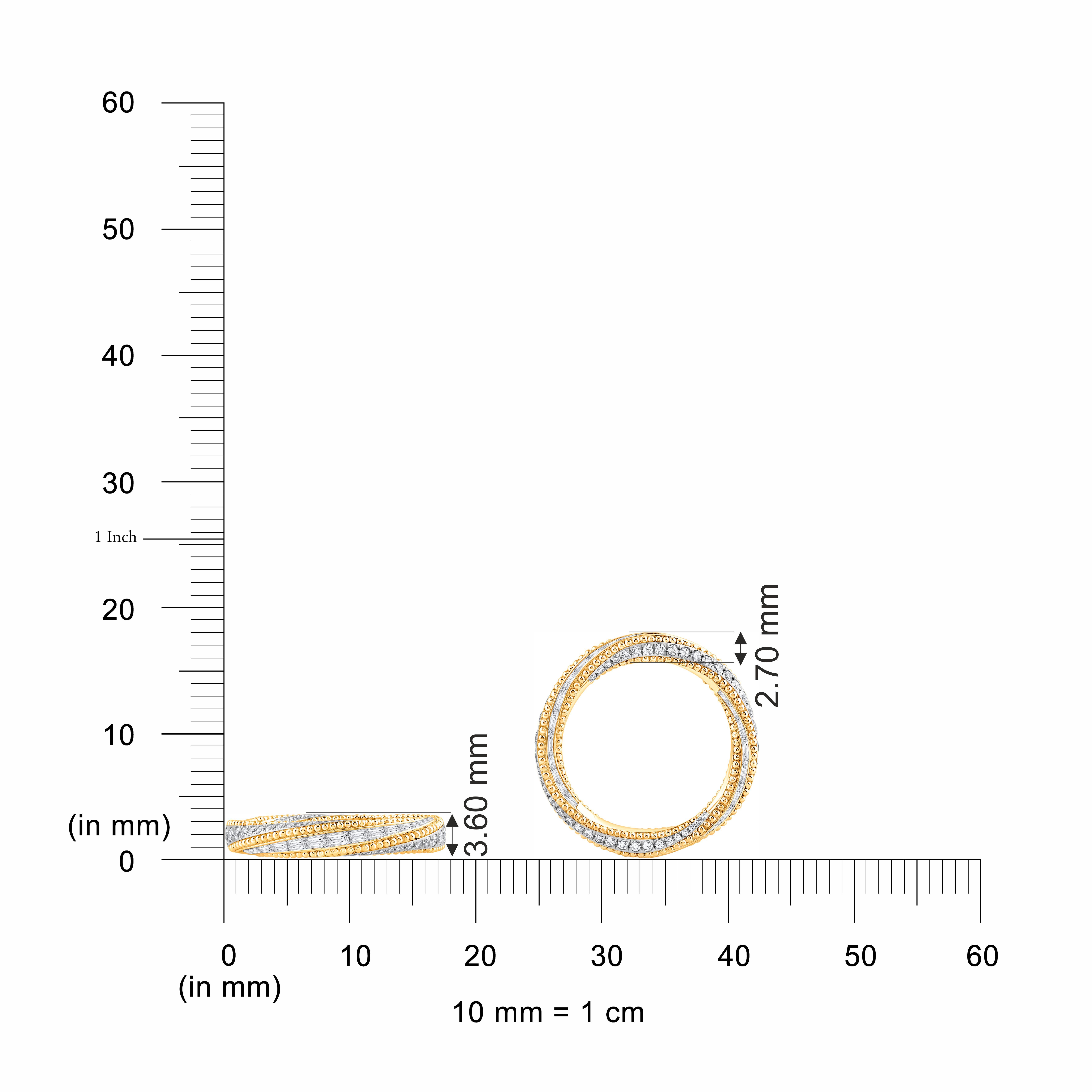 Brilliant Cut HARAKH 1 1/2 CT Colorless Diamond 18KT Yellow Gold Sunlight Ring For Sale