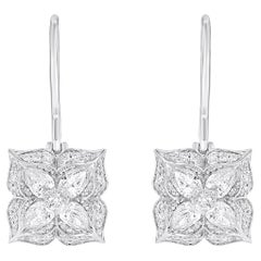 Harakh 1 1/3 Ct Brilliant Cut Natural Diamond Mandala Hoop Earrings