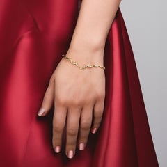 HARAKH Bracciale Mandala con diamanti naturali incolori da 1/2 carati con taglio a brillante