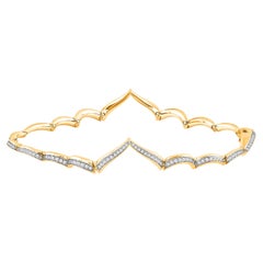 HARAKH 1/2 Carat Brilliant Cut Natural Colorless Diamond Mandala Bracelet