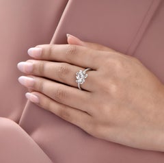 HARAKH 1 1/3 CT Brillant & Rosenschliff Natürlicher farbloser Diamant Cascade Ring