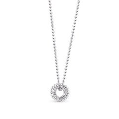 Harakh 2/5 Carat Colorless Diamond Baguette Pendant Necklace in 18 KT White Gold