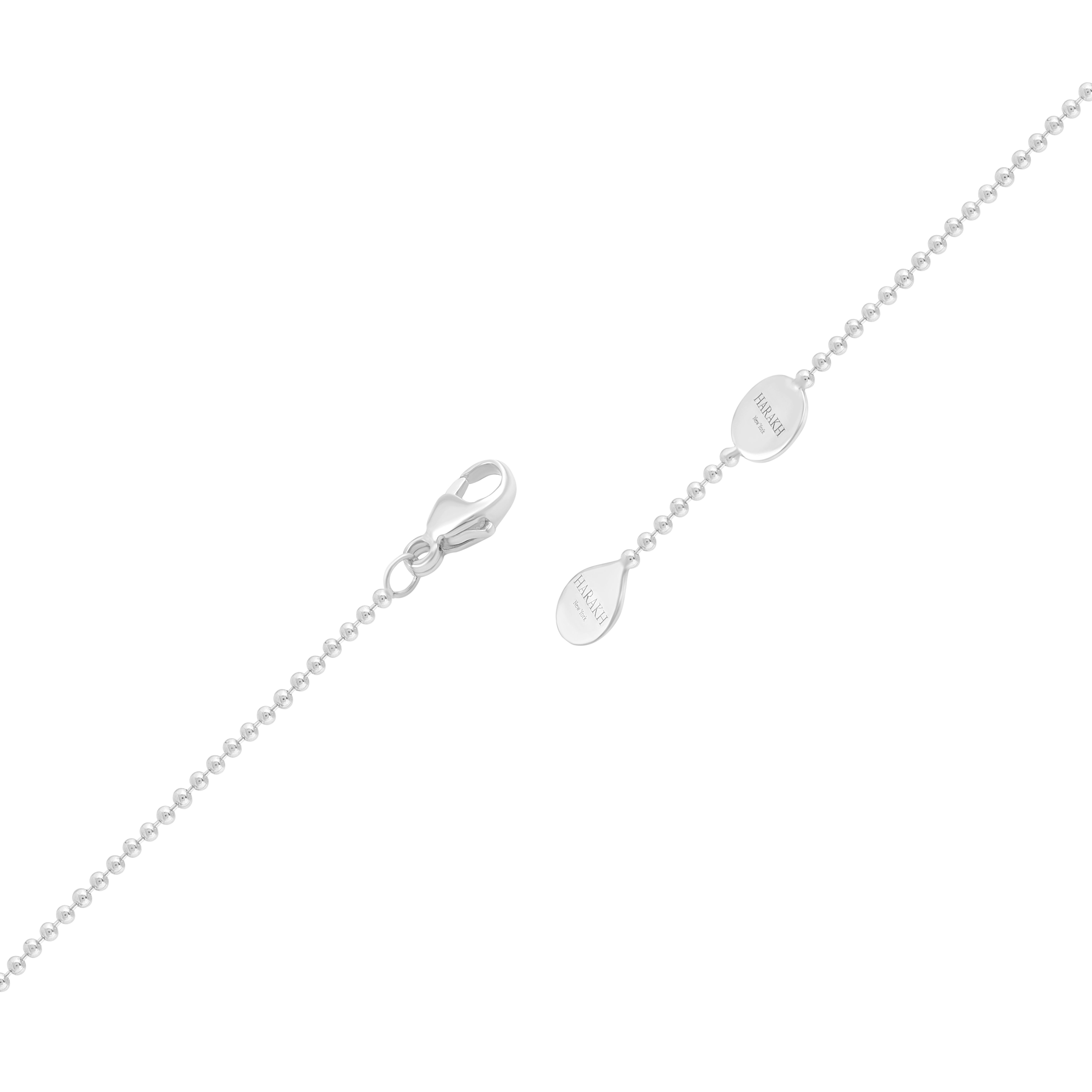 HARAKH Pulsera Rondell de Diamantes Incoloros de 1/3 TC en Oro Blanco de 18 KT Contemporáneo en venta