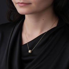 HARAKH 1/5 Carat Colorless Diamond Rondell Mandala Pendant