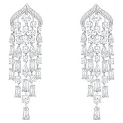 HARAKH 10 Carat Brilliant-cut Colorless Diamond Mandala Dangling Earring