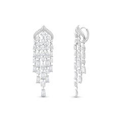 HARAKH 11 1/3 Carat Brilliant-cut Colorless Diamond Mandala Dangling Earring