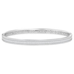 HARAKH Brazalete de oro de 18 quilates con diamante incoloro baguette de la colección Sunlight