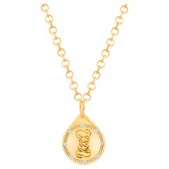 HARAKH Collier pendentif Drop of JOY équilibre en or 18 carats et diamants incolores