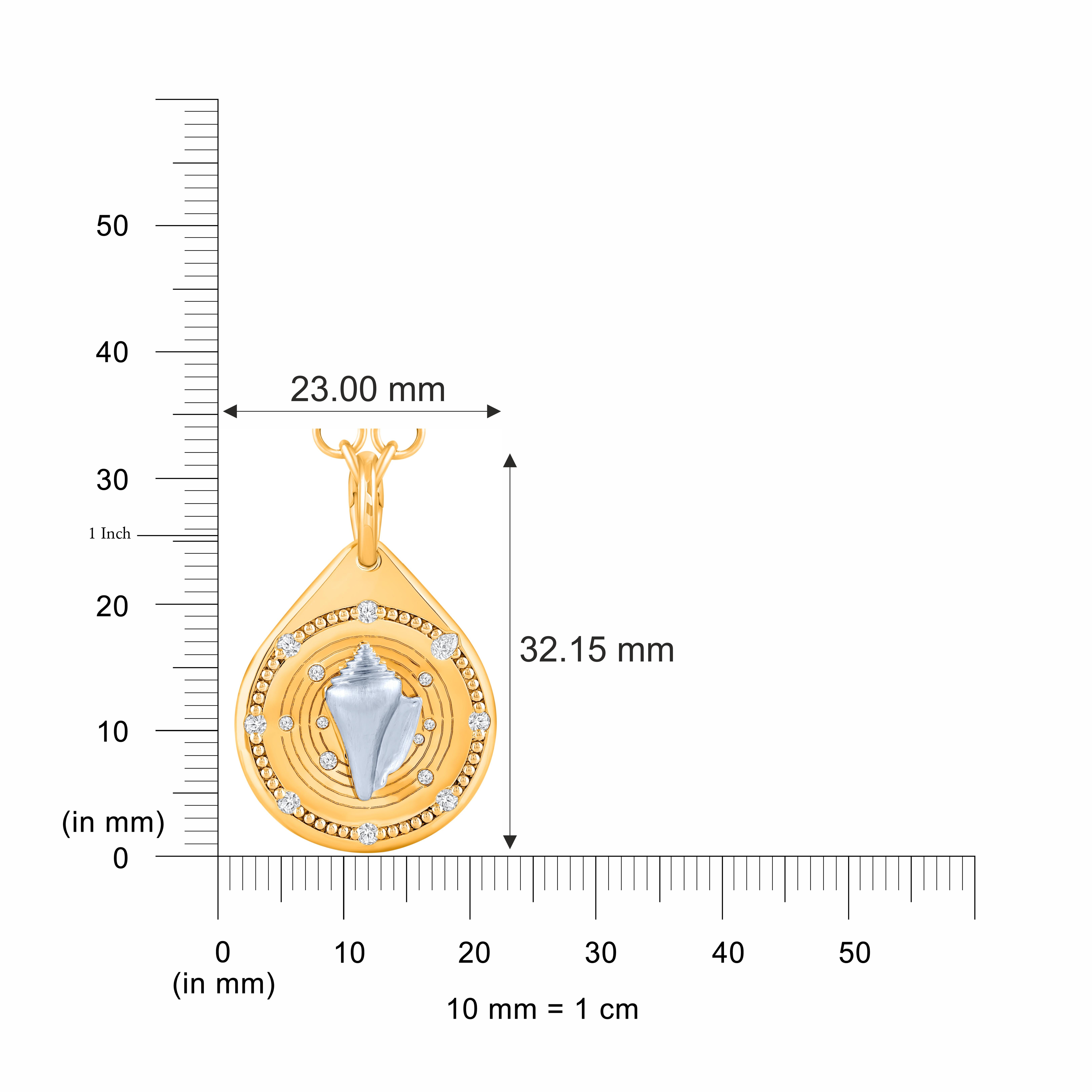 HARAKH 18 Karat Gold Colorless Diamond Drop of JOY Clarity Pendant Necklace In New Condition For Sale In New York, NY