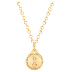 HARAKH Collier pendentif « Drop of JOY Confidence » en or 18 carats et diamants incolores