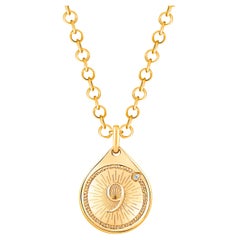 HARAKH Collier pendentif « Drop of JOY Fortune » en or 18 carats et diamants incolores
