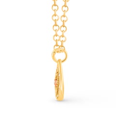 HARAKH 18 Karat Gold Colorless Diamond Drop of JOY Resilience Pendant Necklace