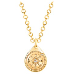 HARAKH, collier pendentif « Drop of JOY Serenity » en or 18 carats et diamants incolores