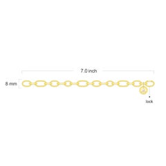 Bracelet à maillons en or jaune 18 carats Harakh:: fabriqué sur mesure