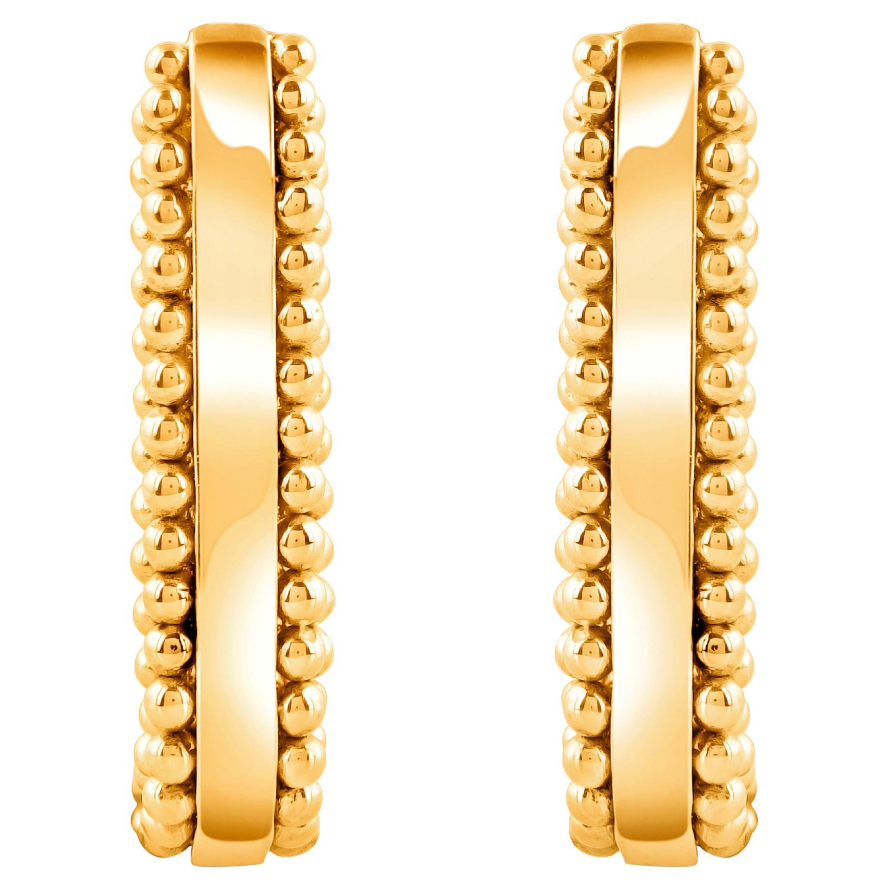 Harakh 18 Karat Yellow Gold Sunlight Hoop Earrings