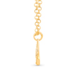 HARAKH 18KT Gold Colorless Diamond Drop of JOY Bliss Pendant Necklace