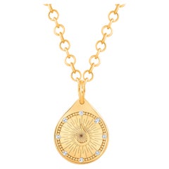 HARAKH 18KT Gold farblose Diamant-Halskette mit JOY Bliss-Anhänger