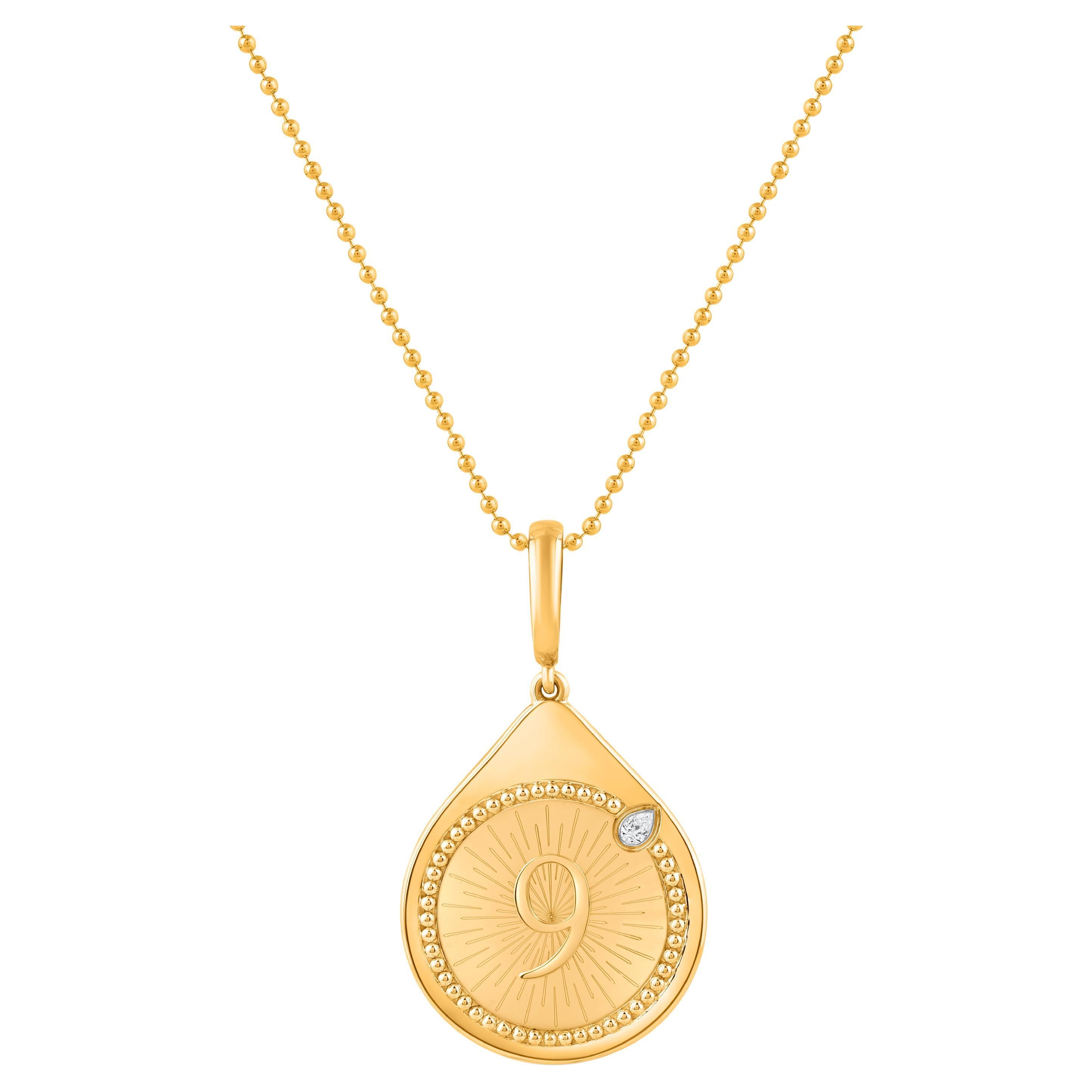 Ciondolo Serendipity con diamante incolore in oro 18 carati di Harakh
