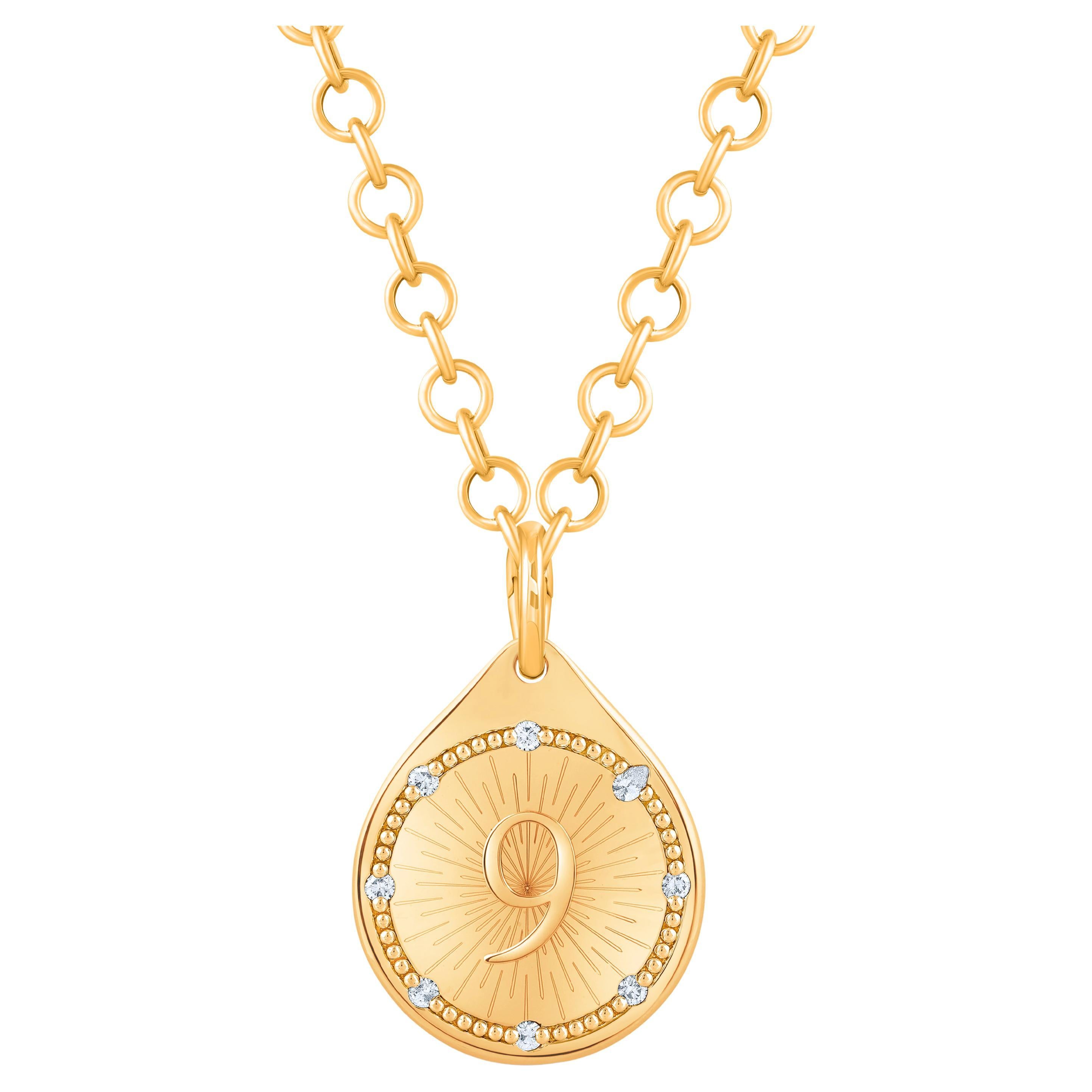 Ciondolo Serendipity con diamante incolore in oro 18 carati di Harakh
