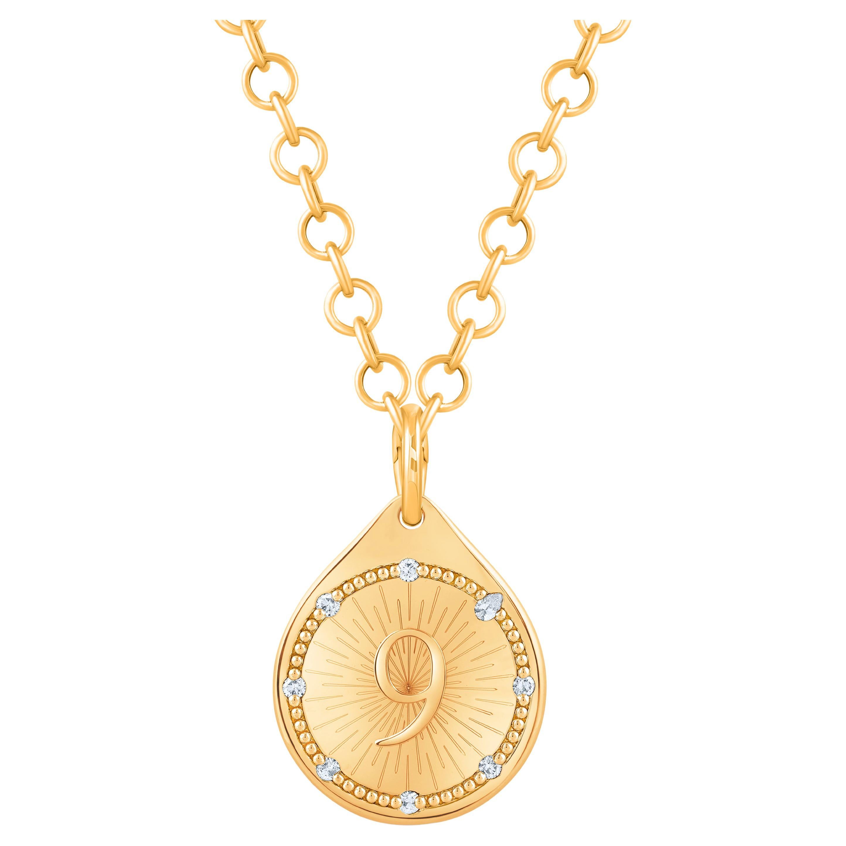 HARAKH 18KT Gold Bunt-Diamant-Tropfen-Anhänger JOY Serendipity von JOY