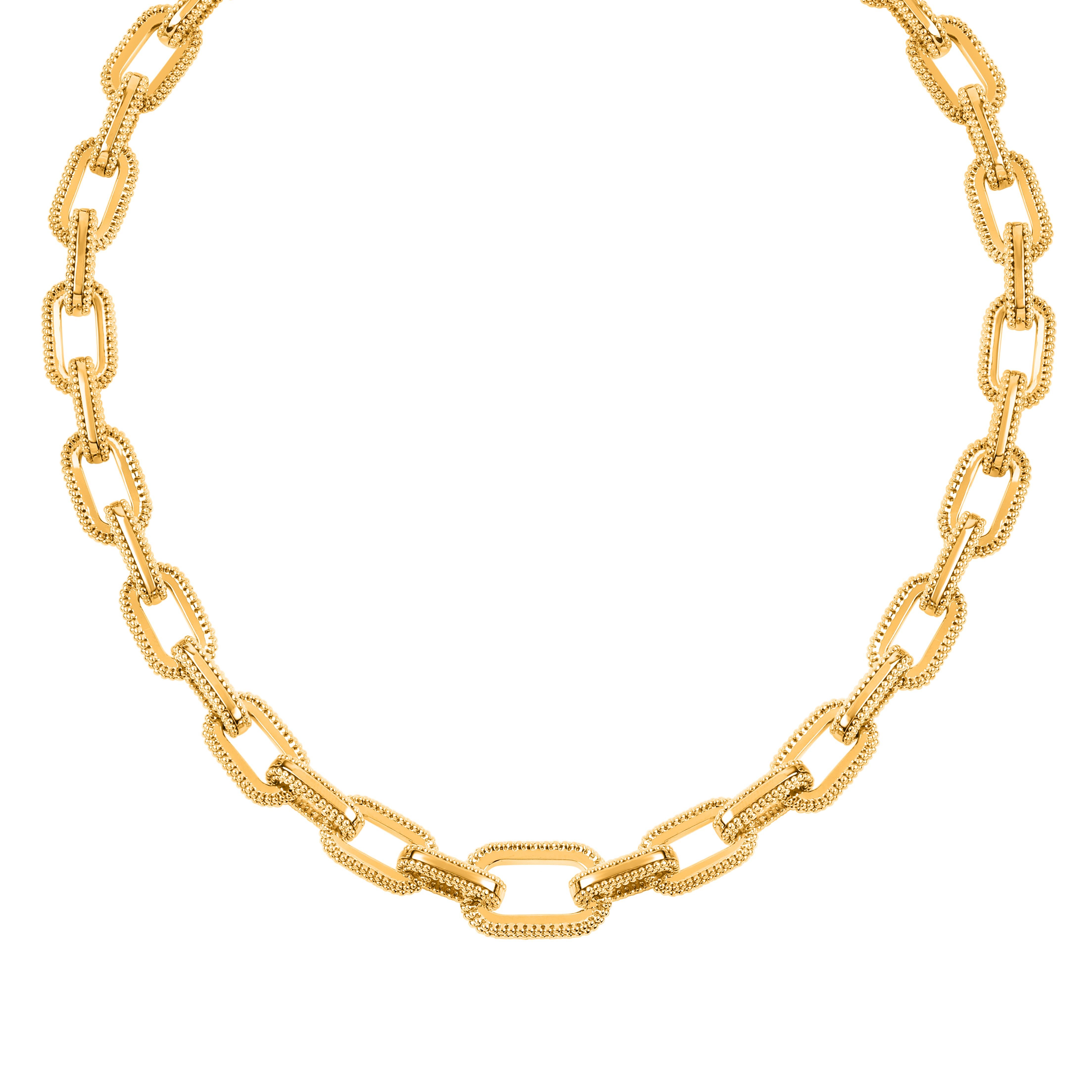 Contemporary HARAKH 18KT Gold Sunlight Paper Clip Classic Necklace For Sale