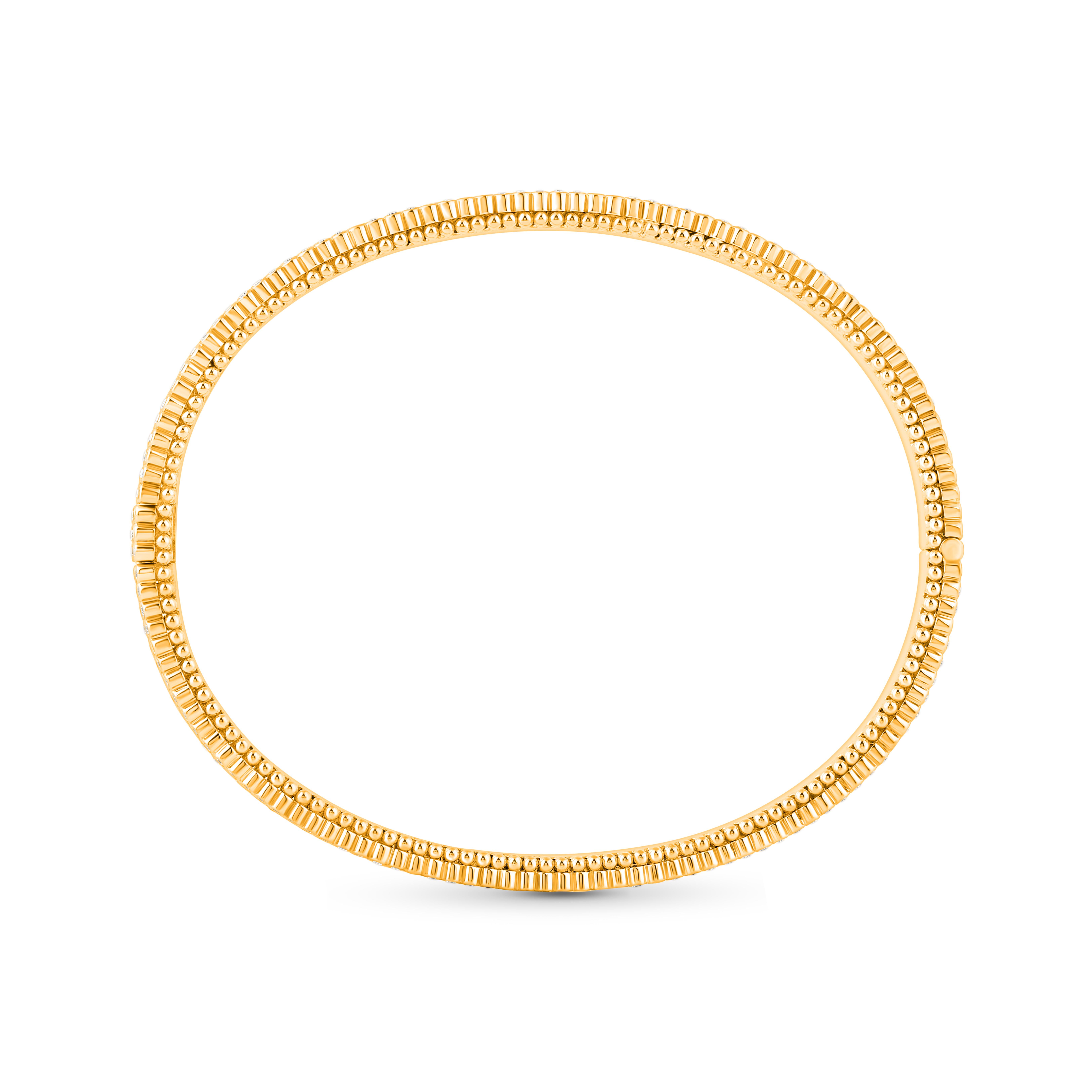 Taille brillant HARAKH Bracelet collection Sunlight en or jaune 18 carats avec diamants baguettes incolores en vente