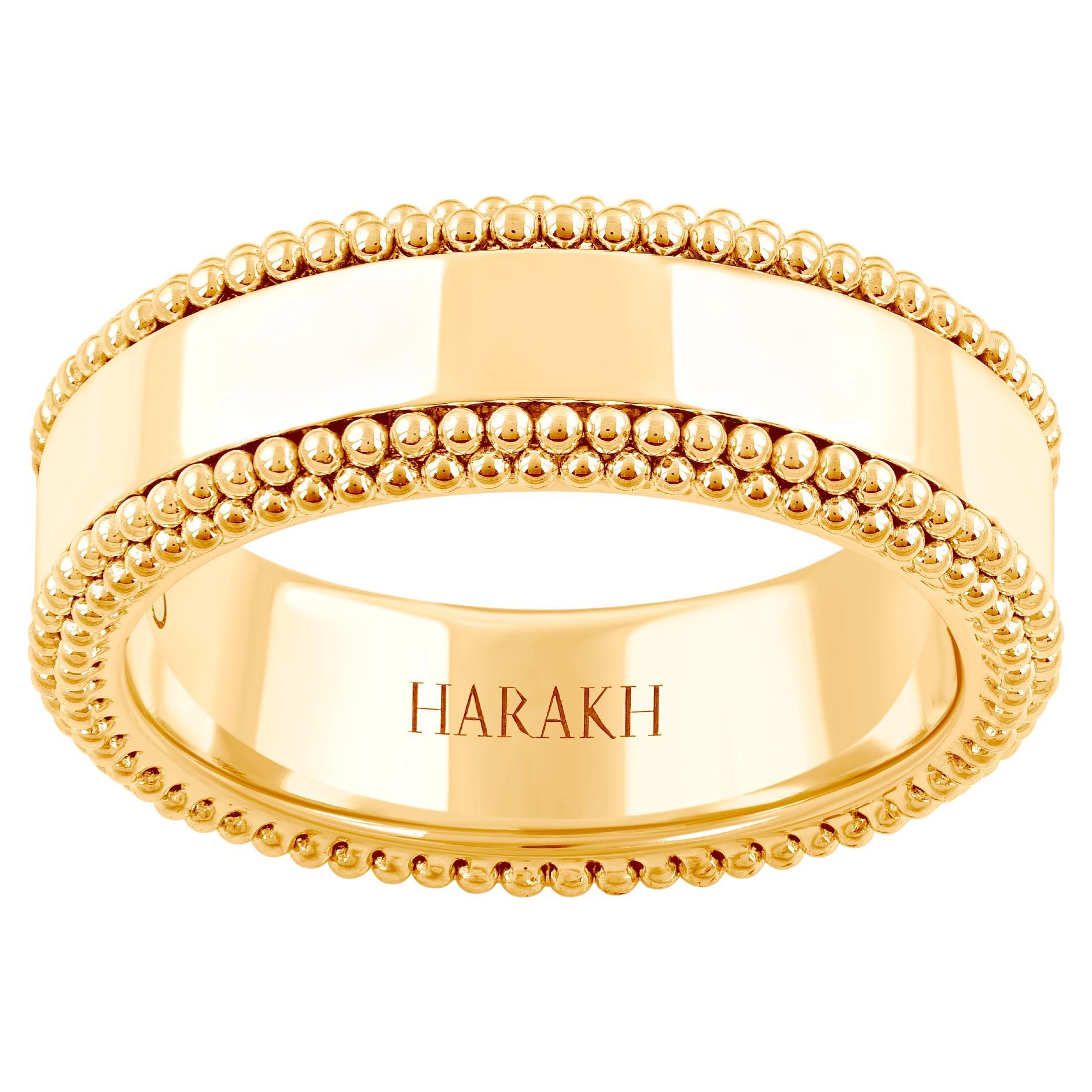 HARAKH  18KT Yellow Gold Sunlight Band Ring