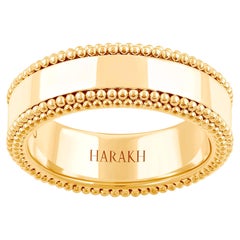 HARAKH  Anillo Banda Luz Solar Oro Amarillo 18KT