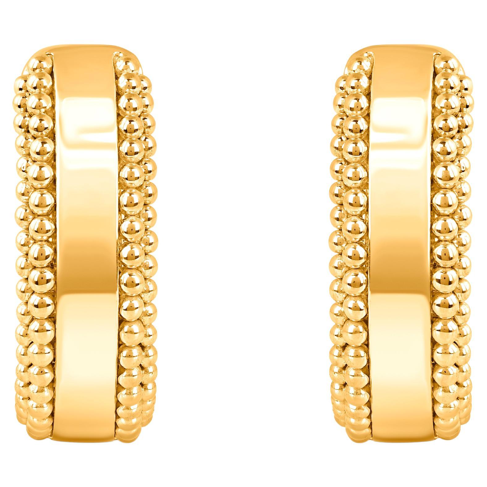 HARAKH  18KT Yellow Gold Sunlight Huggie Earring