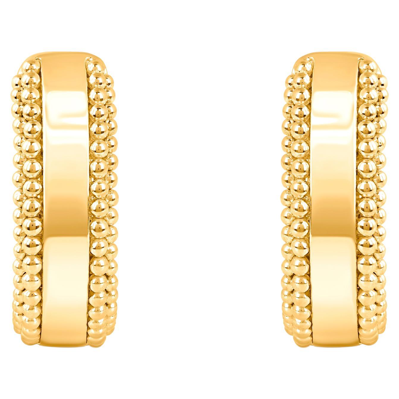 HARAKH  Boucles d
oreilles en or jaune 18KT Sunlight Huggie Earring