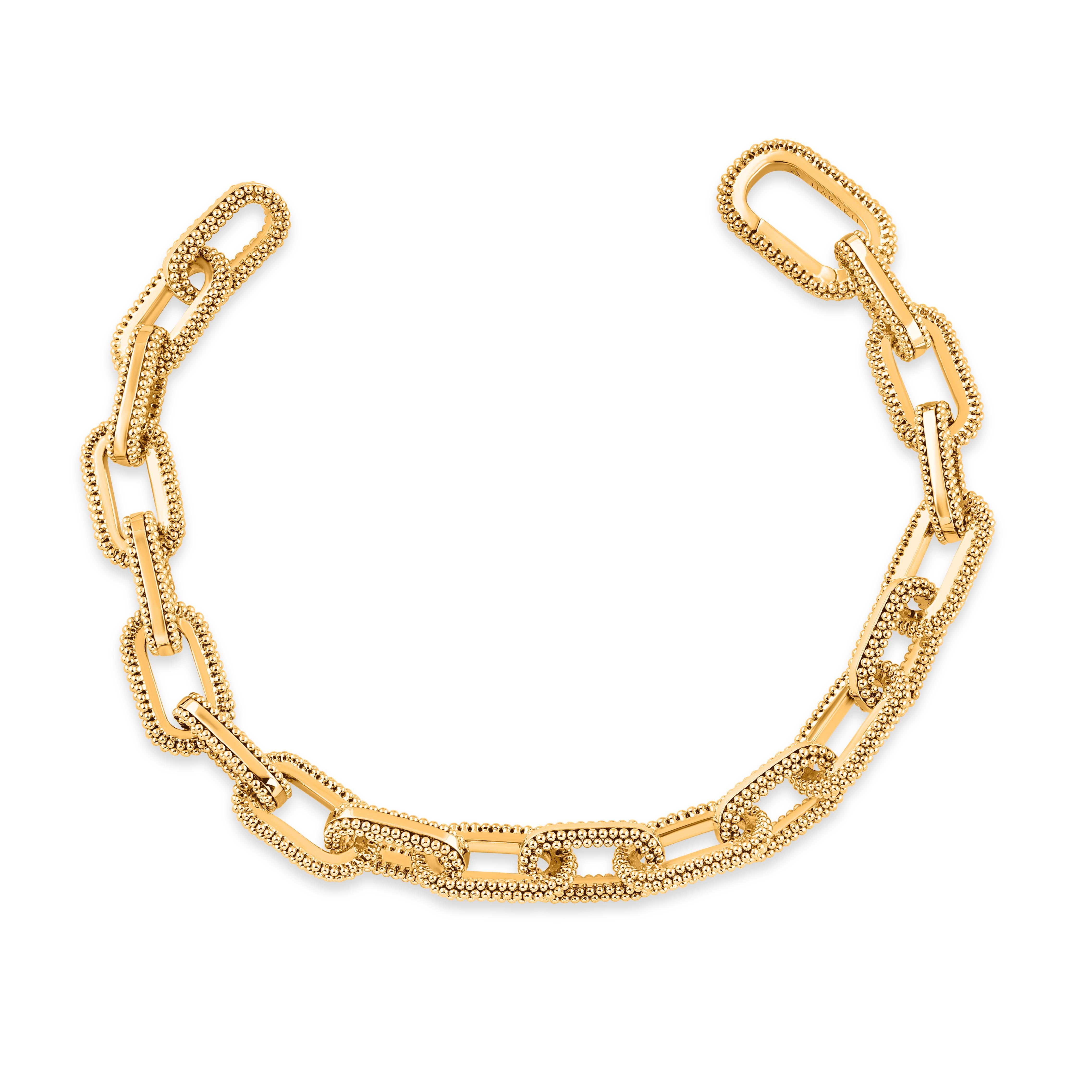 Inspiré par le voyage des rayons du soleil à travers l'espace et le temps pour illuminer notre monde, ce bracelet est réalisé en or jaune 18KT. 

Une forme artisanale de broderie connue sous le nom de Pota est recréée spécialement pour l'or en