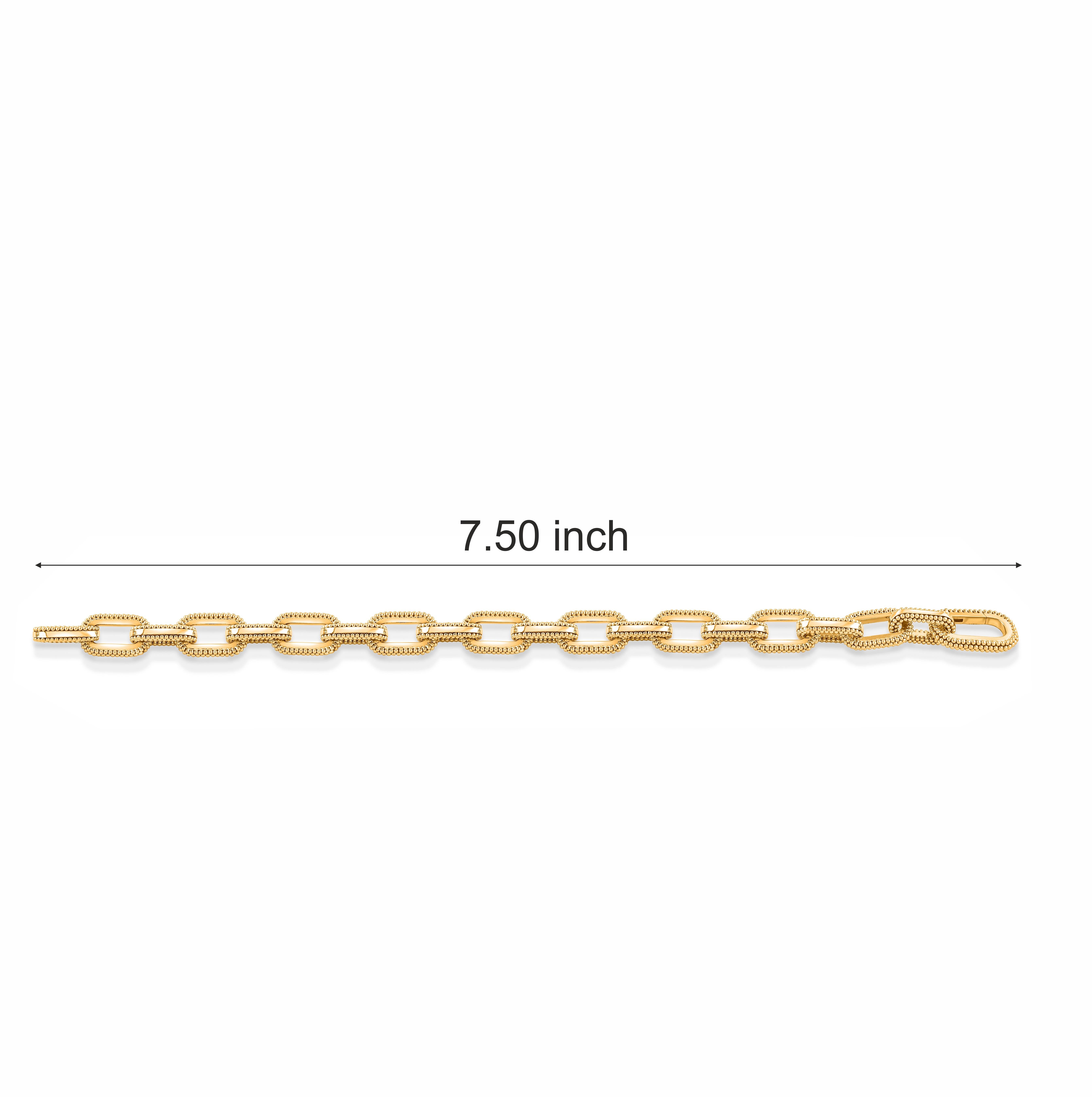 Harakh - Bracelet de tous les jours en or jaune 18KT avec trombones au soleil Neuf - En vente à New York, NY